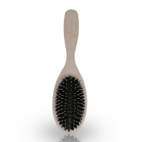 Natural wooden for baby human industrial roller nylon and boar bristle mixed glitter hadetangling hair brush and comb