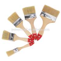 Barbecue Grill Tool Hard Wooden Handle Basting Brush for Oil and Meat 5 pieces of set