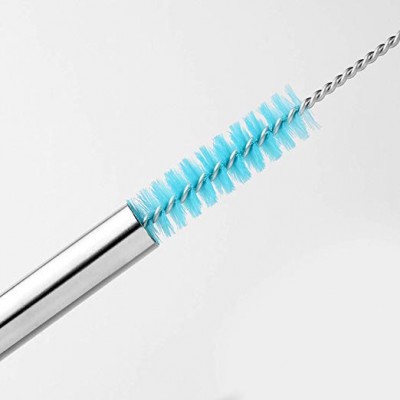 Customized Flexible Glass Plastic Stainless Steel Brush For Straw