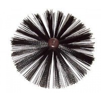 Round steel wire fireplace brush household chimney sweeping rotary cleaning brush