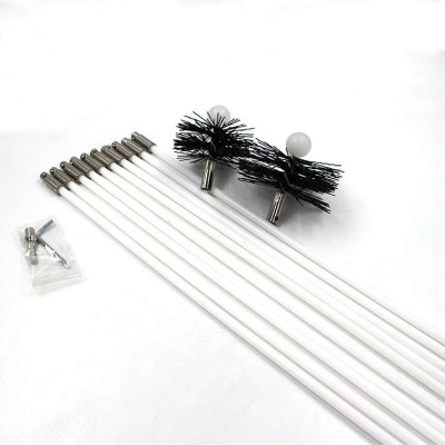 80mm Stove Pellets Brush Locking System Rod Chimney Sweep Brush Kit