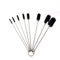 10 Pcs Portable Multifunctional Cleaning Kit Tube Baby Nylon Stainless Steel Straw Brush