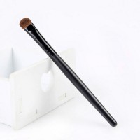 Private Label  Horse Hair Black Eyeshadow Brush High Quality Hand Made Wooden handle Eye shadow Brush