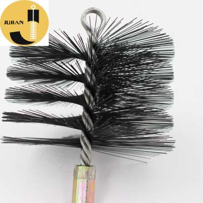 Female Threaded End Fireplace Accessories Card Steel Wire Cleaning Flue Brushes Chimney Equipment