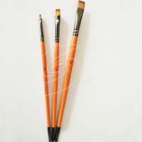 High-end  Flat Nylon Hair Artist Brush Set  Art Paint Brushes