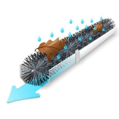 Effective Cleaning Snow And Rain Nylon Bristle Telescopic Roof Gutter Brush