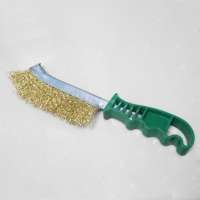 Classic Type Knife Shape Brass Wire Rust Cleaning Brush