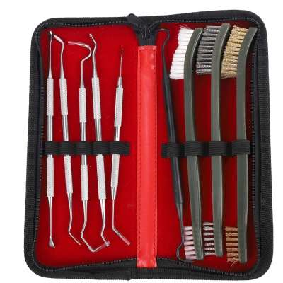 Brass Steel Nylon Double Ended Gun Cleaning Brushes Stainless Steel Pick Set