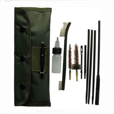 Universal Ar15 22 Cal 5.56 MM 30 Cal 7.62 MM Compact Pistol Rifle Cannula Gun Cleaning Brush Kit